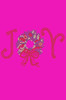 Joy Christmas Wreath - Hot Pink Bandana