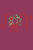 Joy Christmas Wreath - Burgundy Bandana