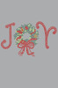 Joy Christmas Wreath - Gray Bandana