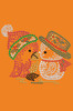 Christmas Birds - Orange Bandana