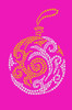 Gold & Silver Christmas Ornament - Hot Pink Bandana