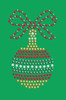 Red, Green, & Gold Christmas Ornament - Kelly Green Bandana