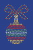 Red, Green, & Gold Christmas Ornament - Royal Blue Bandana