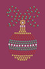 Red, Green, & Gold Christmas Ornament - Burgundy Bandana