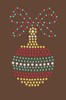 Red, Green, & Gold Christmas Ornament - Brown Bandana