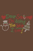 "Dear Santa I'm Doing the Best I Can" - Brown Bandana