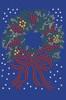 Christmas Wreath - Royal Blue Bandana