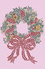Christmas Wreath - Light Pink Bandana
