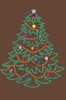 Christmas Tree #1 - Brown Bandana