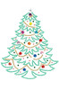 Christmas Tree #1 - White Bandana