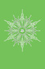 Snowflake #1 - Lime Green Bandana