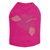 Large Pink Hibiscut dog tank for large and small dogs.