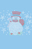 Snowman with Snowflakes - Light Blue Bandana