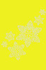 Rhinestone Snowflakes - Yellow Bandana