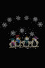 Snowman Family - Black Bandana