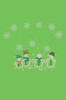 Snowman Family - Lime Green Bandana