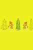 Two Snowmen in Trees - Yellow Bandana