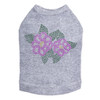 Magenta Flowers dog tank for large and small dogs.