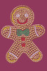 Gingerbread Man - Burgundy Bandana