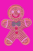 Gingerbread Man - Hot Pink Bandana