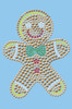 Gingerbread Man - Light Blue Bandana
