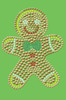 Gingerbread Man - Lime Green Bandana