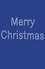 Merry Christmas - Royal Blue Bandana