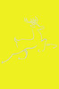Nailhead Reindeer - Yellow Bandana