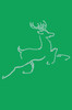 Nailhead Reindeer - Kelly Green Bandana
