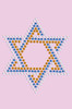 Star of David Blue & Gold (Small)- Bandanna