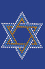 Star of David Blue & Gold (Small)- Bandanna