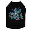 Turquoise Flower dog tank for large and small dogs.