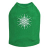 Snowflake #2  - Kelly Green Dog Tank