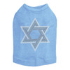 Star of David (Gray and Clear) Dog Tank