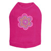 Multicolor Nailhead Flower dog tank for large and small dogs.