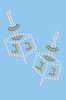 Dreidel - Small (Blue, Silver, & Gold) - Women's T-shirt