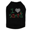 I Love Santa - Black Dog Tank