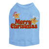 Merry Christmas Glitter Stars - Blue Dog Tank