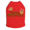 Merry Christmas Glitter Stars - Red Dog Tank