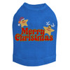 Merry Christmas Glitter Stars - Royal Dog Tank
