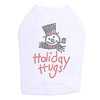 Holiday Hugs - White Dog Tank