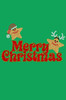 Merry Christmas Glitter Stars - Kelly Green Bandana