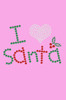 I Love Santa - Medium Pink Women's T-shirt