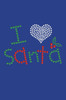 I Love Santa - Royal Blue  Women's T-shirt