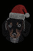 Dachshund Face with Santa Hat - Tutu for Big and Little Dogs