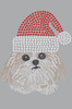 Shih Tzu with Santa Hat - Gray Women's T-shirt