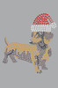 Dachshund # 2 with Santa Hat - Gray Women's T-shirt