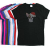 Chihuahua Face with Santa Hat - Women's T-shirt