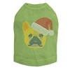 French Bull Dog with Santa Hat Dog Tank