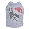 Boston Terrier with Santa Hat Dog Tank